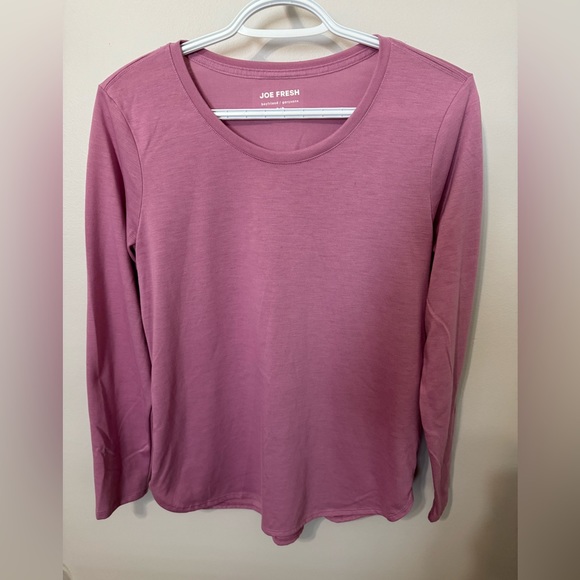 Joe Fresh long sleeve shirt, pink size small - Picture 2 of 4